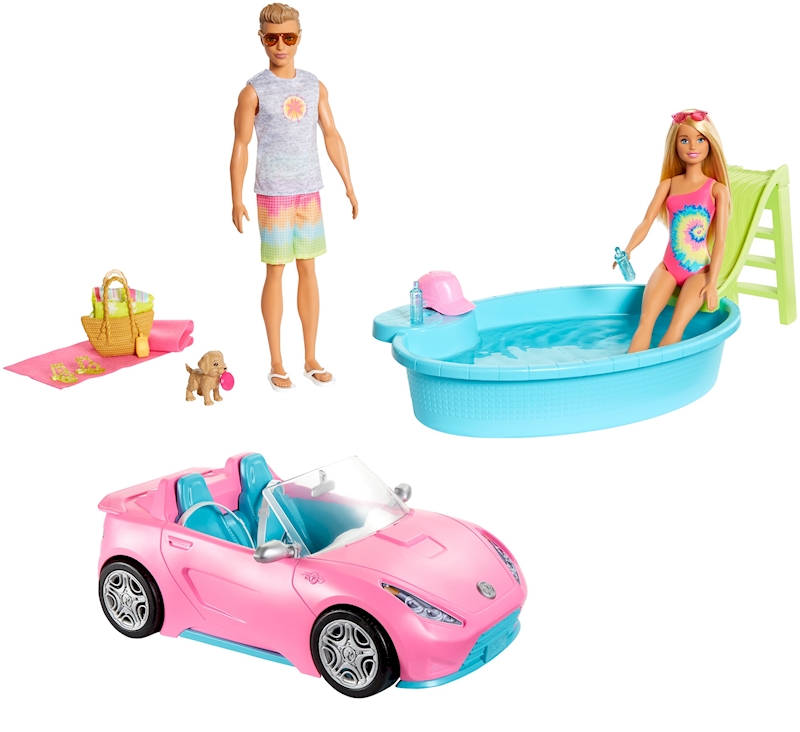barbie cruise to the pool car