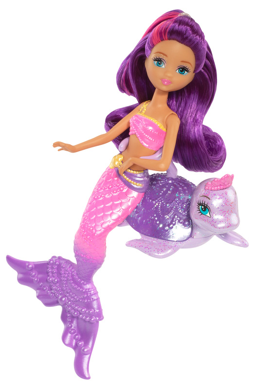 lila mit Schildkröte BARBIE Meerjungfrau /& Tier